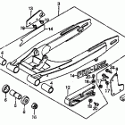 CR80R Swingarm @ drive chain 82