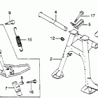CB900C Подножка