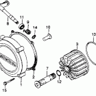 GL500 Clutch cover @ oil filter