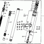 CR125R Front shock absorber 82