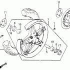 CB900F Переднее колесо