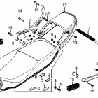 CX500TC Сидение и задний обтекатель