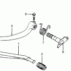 CX500TC Brake pedal @ gearshift pedal