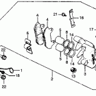 CB450T Передний тормозной суппорт
