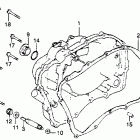 CB450T Крышка картера правая