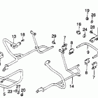 GL1100A Engine guard @ saddlebag stay