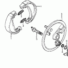 CR125R Front brake panel 82