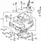 XR250R Головка цилиндра