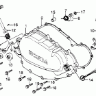 XL500R Right crankcase cover  @ pulse generator