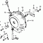 CB650SC Крышка картера правая