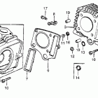CT70 Cylinder head @ cylinder
