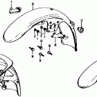 CB750F Переднее крыло