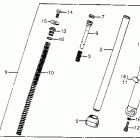 CT70 Передняя вилка