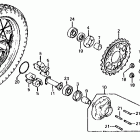 CB650 Cb650 rear wheel 80-82