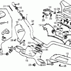 CX500TC Handlebar @ top bridge key set @ steering stem @