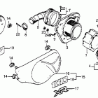 XR100 Air cleaner @ side cover 81-82