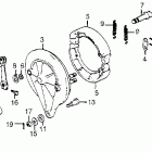 CB650SC Задний тормоз