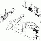 CB650SC Подножки