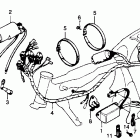 CB450T Wire harness @ ignition coil @ c.d.i. unit
