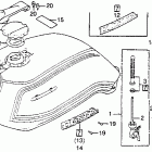 CM400A Wire harness @ ignition coil @ c.d.i. unit