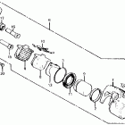 CX500C Cx500c / d front brake caliper 80-81