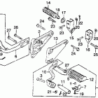 CM400E Подножки