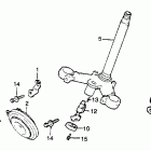 CM400E Steering stem @ horn