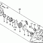 CB900C Front brake caliper 80-81