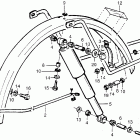 PA50II Rear fender @ shock absorber