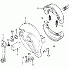 CM400A Задний тормоз