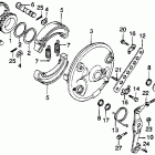 CM400E Front brake @ front brake panel