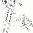 PA50II Front fork @ front fender  @ horn