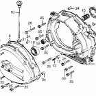 CM400A Cm400a right crankcase cover  @ torque converter c...