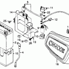CM400E Right side cover @ battery