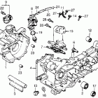 NC50 Crankcase @ oil pump @ reed valve 81