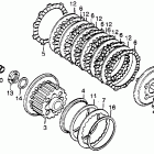 CM400A Cm400a right crankcase cover  @ torque converter c...