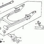 CR80R Swingarm @ drive chain 80-81