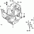 CM400E Lower crankcase
