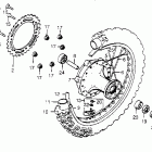 CR450R Rear wheel 81