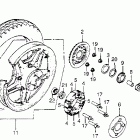 CM400A Заднее колесо