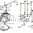 CM400E Cylinder head cover  @ camshaft holder