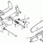 C70 Swingarm @ chain case