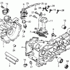 NA50 Crankcase @ oil pump @ reed valve 81