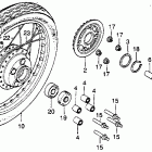 CM400E Заднее колесо