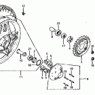 CB650C Cb650c rear wheel 80-81