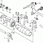 CM400C Cm400c / t gearshift drum @ gearshift arm