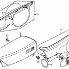 CR80R Seat @ side cover 80-81
