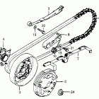 NA50 Clutch @ drive chain @ final gear 81