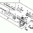CB750K Cb750k / l front brake caliper 79-81