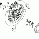 XR500 Заднее колесо